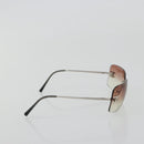 CHANEL COCO Mark Sunglasses metal Silver CC Auth 185048V-4