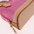 LOUIS VUITTON Monogram Vernis Micro Alma Bag Charm Pink M01706 LV Auth 185054SAM-15