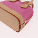 LOUIS VUITTON Monogram Vernis Micro Alma Bag Charm Pink M01706 LV Auth 185054SAM-16