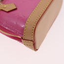 LOUIS VUITTON Monogram Vernis Micro Alma Bag Charm Pink M01706 LV Auth 185054SAM-17