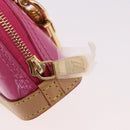 LOUIS VUITTON Monogram Vernis Micro Alma Bag Charm Pink M01706 LV Auth 185054SAM-19