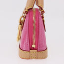LOUIS VUITTON Monogram Vernis Micro Alma Bag Charm Pink M01706 LV Auth 185054SAM-3