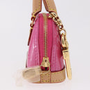 LOUIS VUITTON Monogram Vernis Micro Alma Bag Charm Pink M01706 LV Auth 185054SAM-4
