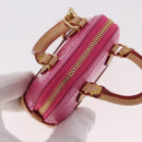 LOUIS VUITTON Monogram Vernis Micro Alma Bag Charm Pink M01706 LV Auth 185054SAM-6