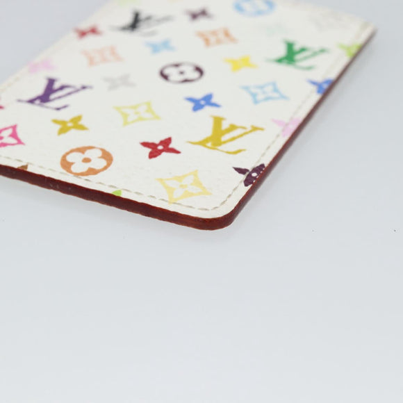 LOUIS VUITTON Monogram Multicolor Etui Hand Mirror White M92651 LV Auth 185055