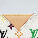 LOUIS VUITTON Monogram Multicolor Etui Hand Mirror White M92651 LV Auth 185055-8