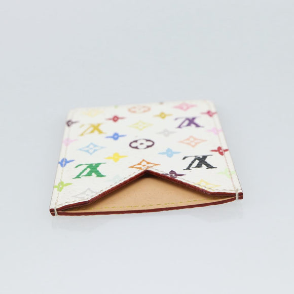 LOUIS VUITTON Monogram Multicolor Etui Hand Mirror White M92651 LV Auth 185055