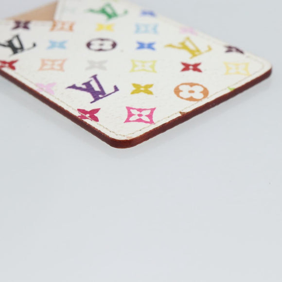 LOUIS VUITTON Monogram Multicolor Etui Hand Mirror White M92651 LV Auth 185055
