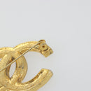 CHANEL COCO Mark Brooch metal Gold Tone CC Auth 185056V-6