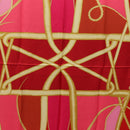 HERMES Carre 140 Scarf ""Coup de Fouet"" Silk Pink Auth 185059M-6