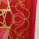 HERMES Carre 140 Scarf ""Coup de Fouet"" Silk Pink Auth 185059M-7
