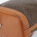 CELINE Macadam Canvas Purse Shoulder Bag PVC Leather Brown Gold Auth 185071-16