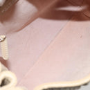 BVLGARI Shoulder Bag Leather Beige Silver Auth 185072A-18