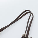 FENDI Zucca Canvas Mamma Baguette Shoulder Bag Black Brown Auth 185076-14