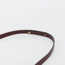 Christian Dior Trotter Canvas Shoulder Bag Red Gold Auth 185078-8