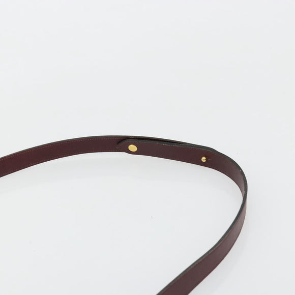 Christian Dior Trotter Canvas Shoulder Bag Red Gold Auth 185078
