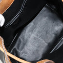 CELINE Purse Shoulder Bag Leather Black Gold Auth 185080-11