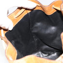 CELINE Purse Shoulder Bag Leather Black Gold Auth 185080-19