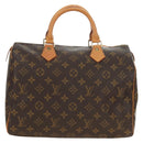 LOUIS VUITTON Monogram Speedy 30 Hand Bag M41526 LV Auth 185084V-2