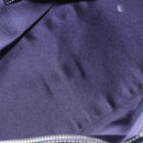 FENDI Zucchino Canvas Hand Bag Navy Silver Auth 185085V-16