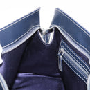 FENDI Zucchino Canvas Hand Bag Navy Silver Auth 185085V-18