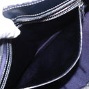 FENDI Zucchino Canvas Hand Bag Navy Silver Auth 185085V-20