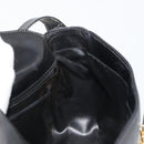 CELINE Shoulder Bag Leather Black Gold Auth 185088-19