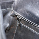 CELINE Shoulder Bag Leather Black Gold Auth 185088-21