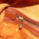MCM Vicetos Logogram Hand Bag PVC Leather Brown Gold Auth 185089-20