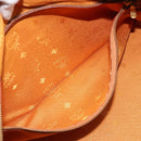 MCM Vicetos Logogram Hand Bag PVC Leather Brown Gold Auth 185089-21