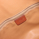 CELINE Macadam Canvas Purse Shoulder Bag PVC Leather Brown Gold Auth 185090-19