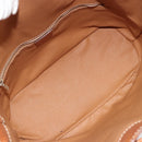 CELINE Macadam Canvas Purse Shoulder Bag PVC Leather Brown Gold Auth 185090-11