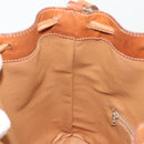 CELINE Macadam Canvas Purse Shoulder Bag PVC Leather Brown Gold Auth 185090-21