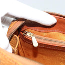 MCM Vicetos Logogram Hand Bag PVC Leather Brown Gold Auth 185091-19