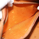 MCM Vicetos Logogram Hand Bag PVC Leather Brown Gold Auth 185091-20
