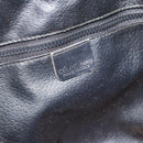 CELINE Purse Shoulder Bag Leather Black Gold Auth 185092-17