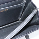 Christian Dior Hand Bag Leather Black Gold Auth 185093-16