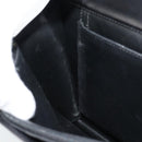 Christian Dior Hand Bag Leather Black Gold Auth 185093-17