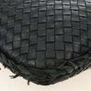 BOTTEGAVENETA INTRECCIATO Hobo Bag Leather Black Gold 115654 Auth 185094SAM-18