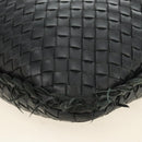 BOTTEGAVENETA INTRECCIATO Hobo Bag Leather Black Gold 115654 Auth 185094SAM-19