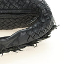 BOTTEGAVENETA INTRECCIATO Hobo Bag Leather Black Gold 115654 Auth 185094SAM-8