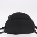 PRADA Backpack Nylon Black Silver Auth 185096-5