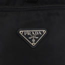 PRADA Backpack Nylon Black Silver Auth 185096-21