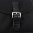 PRADA Backpack Nylon Black Silver Auth 185096-9