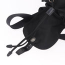 PRADA Backpack Nylon Black Silver Auth 185096-22