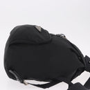 PRADA Backpack Nylon Black Silver Auth 185096-3