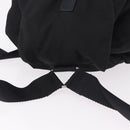 PRADA Backpack Nylon Black Silver Auth 185096-6