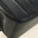 CHANEL Mademoiselle Chain Shoulder Bag Lamb Skin Black Gold CC Auth 185097SAM-16