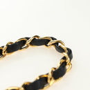 CHANEL Mademoiselle Chain Shoulder Bag Lamb Skin Black Gold CC Auth 185097SAM-8