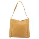 LOEWE Anagram Chain Shoulder Bag Leder Beige Gold Auth 185098-2